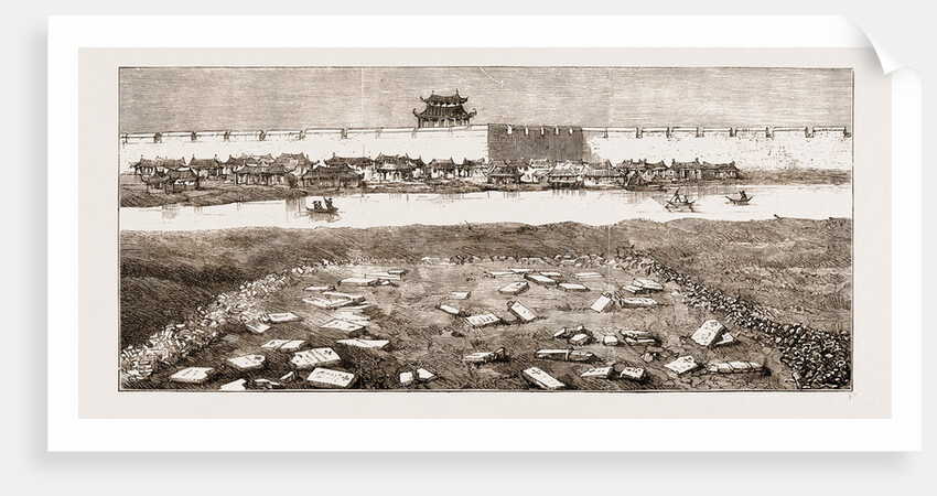 Remains Of The British Military Cemetery At Tientsin, Peiho River by Anonymous