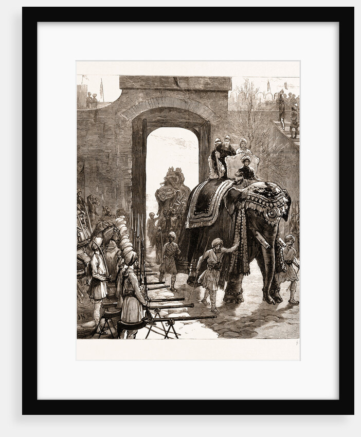 Entry Of The Prince Of Wales Into Jammu With The Maharajah Of Kashmir, India by Anonymous