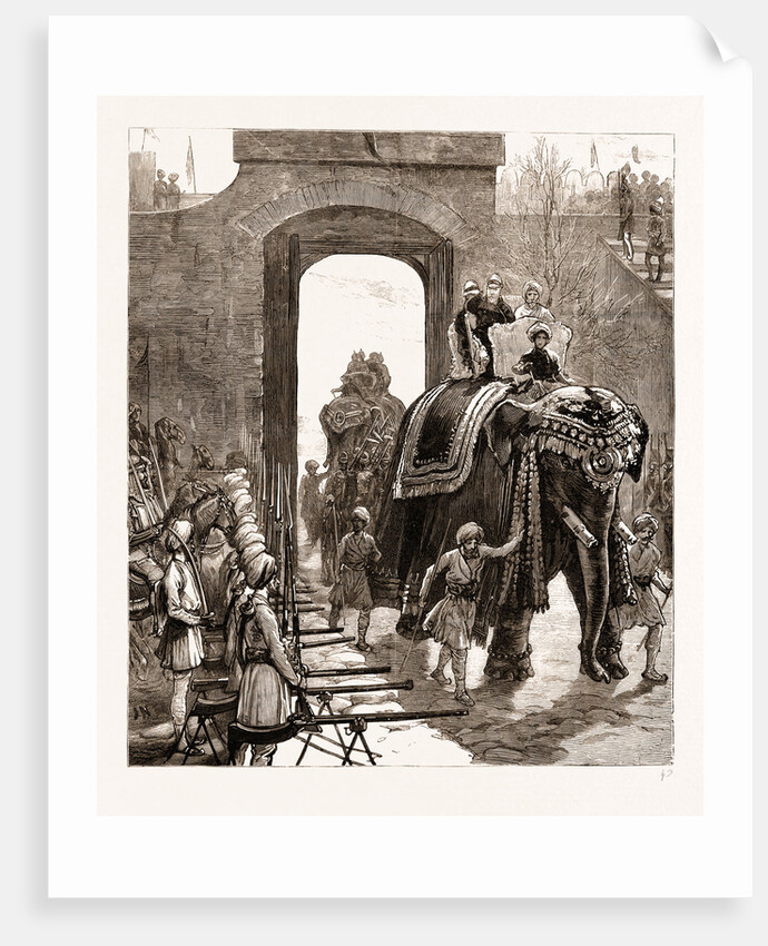 Entry Of The Prince Of Wales Into Jammu With The Maharajah Of Kashmir, India by Anonymous