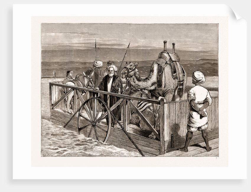 Ferry At Kantara, On The Suez Canal by Anonymous