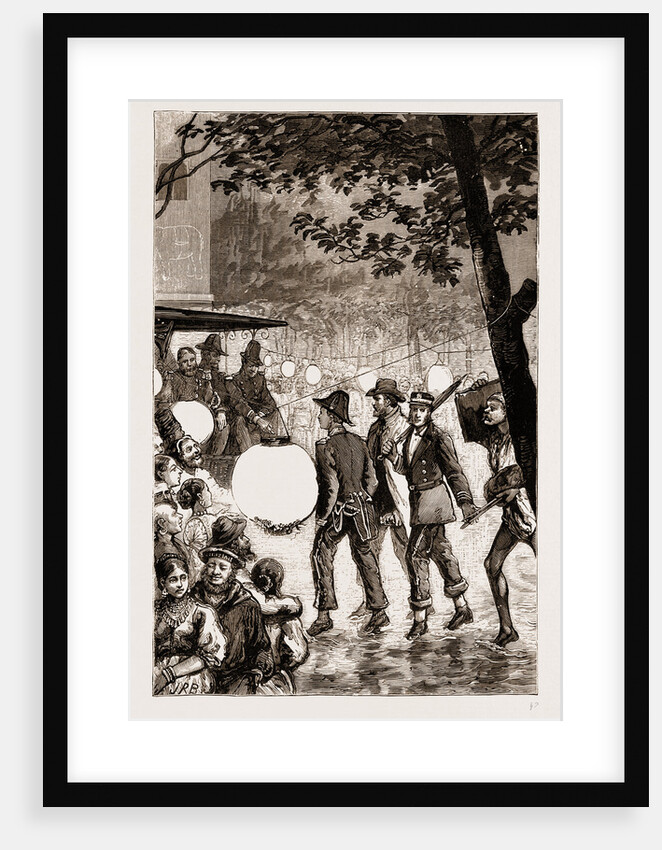 Under Difficulties: Going To The State Ball At The Club House, Colombo by Anonymous