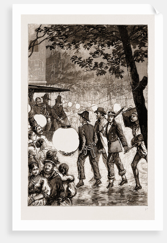 Under Difficulties: Going To The State Ball At The Club House, Colombo by Anonymous