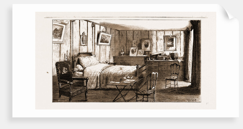 The Bedroom In Les Jardies, Ville D'avray by Anonymous