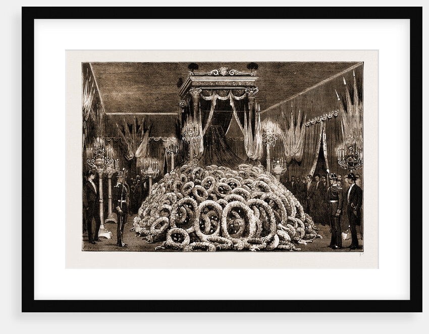 The Late Leon Gambetta: The Lying-in-state In The Mortuary Chamber In The Palais Bourbon, France by Anonymous