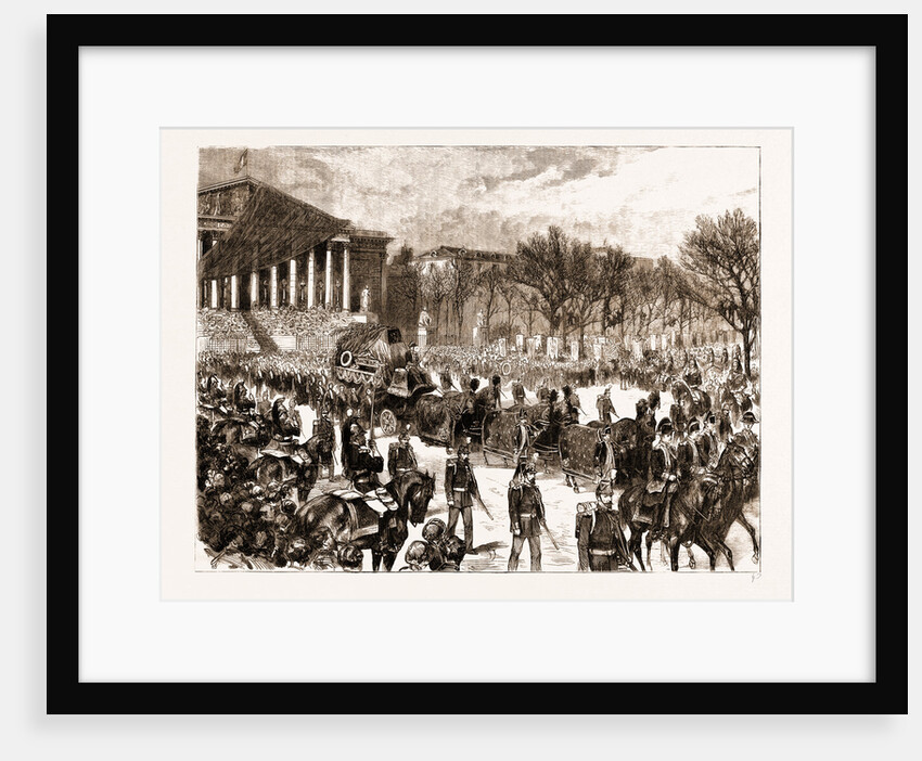 The Late Leon Gambetta: The Funeral Procession Leaving The Chamber Of Deputies, 1883 by Anonymous