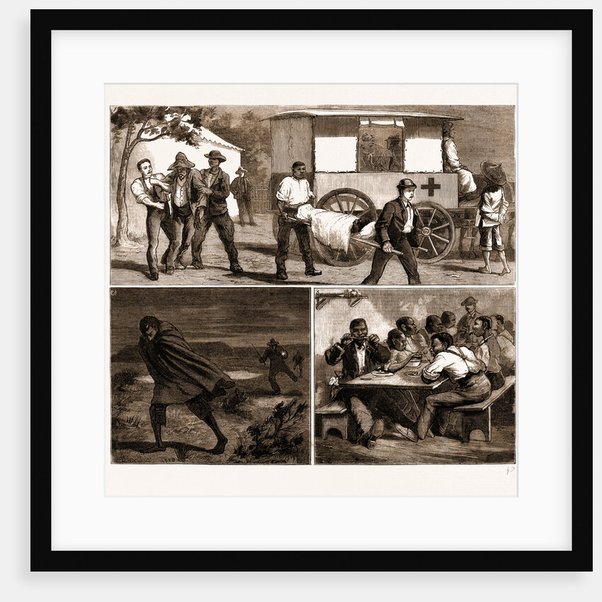 The Small Pox Epidemic At Cape Town: Sketches At The Temporary Hospital At renzskie's Farm, South Africa by Anonymous