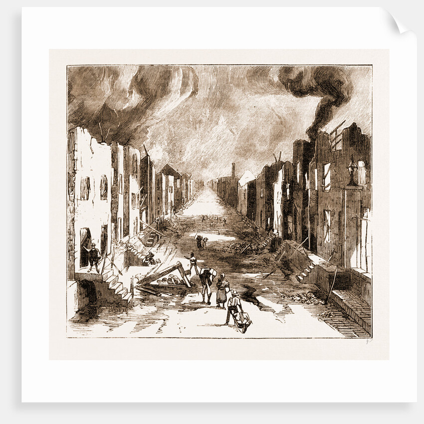 The Disastrous Fire At Kingston, Jamaica by Anonymous