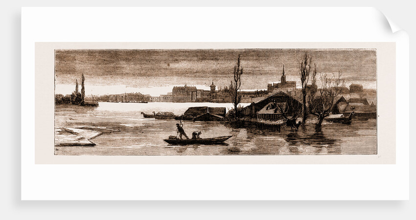 The Disastrous Floods In Austria-hungary: View Of Raab Lately Inundated By The Danube, Austria by Anonymous