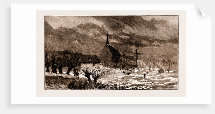 The Disastrous Floods In Austria-hungary: A Flooded Churchyard At Raab, Austria by Anonymous