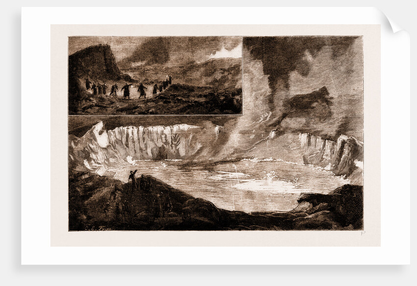 A Night Descent Into The Crater Of Kilauea, Hawaii by Anonymous