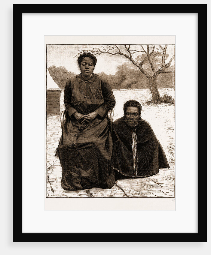 The Restoration Of Cetawayo: One Of Cetewayo's Wives And Her Male Attendant, 1883 by Anonymous