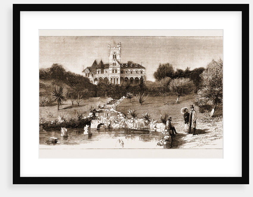 General View Of The Chateau Scott, Where Mr. Gladstone Is Residing by Anonymous