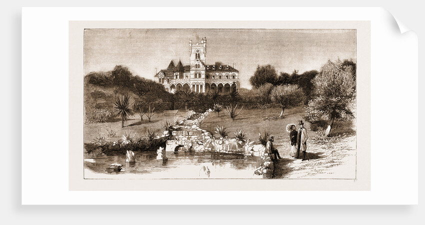 General View Of The Chateau Scott, Where Mr. Gladstone Is Residing by Anonymous