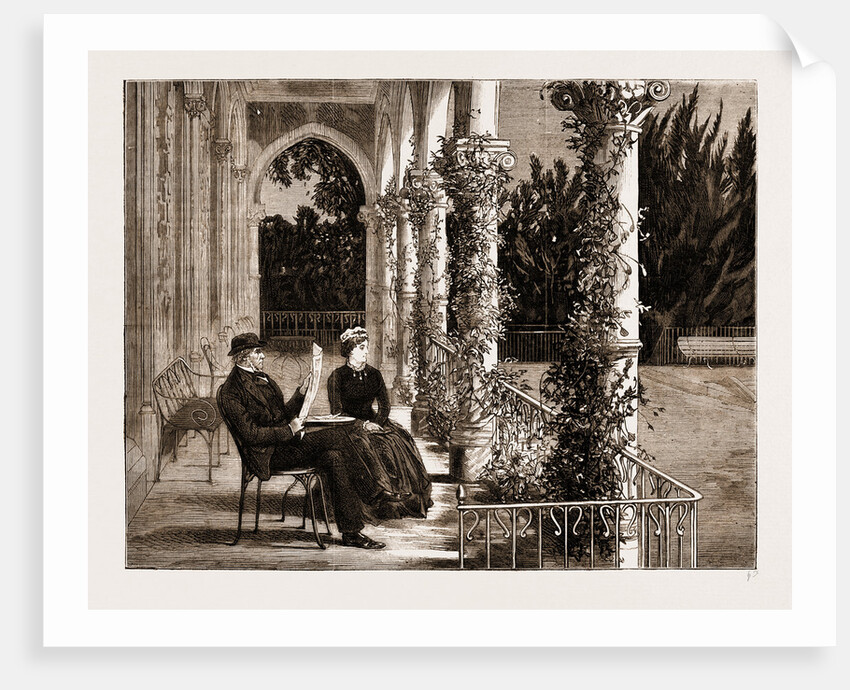 The Terrace Connecting Mr. Gladstone's Bedroom With His Study, Cannes by Anonymous