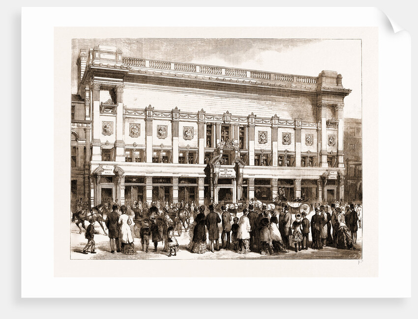 The New Building Of The Institute Of Painters In Water Colours, And The Prince's Hall by Anonymous
