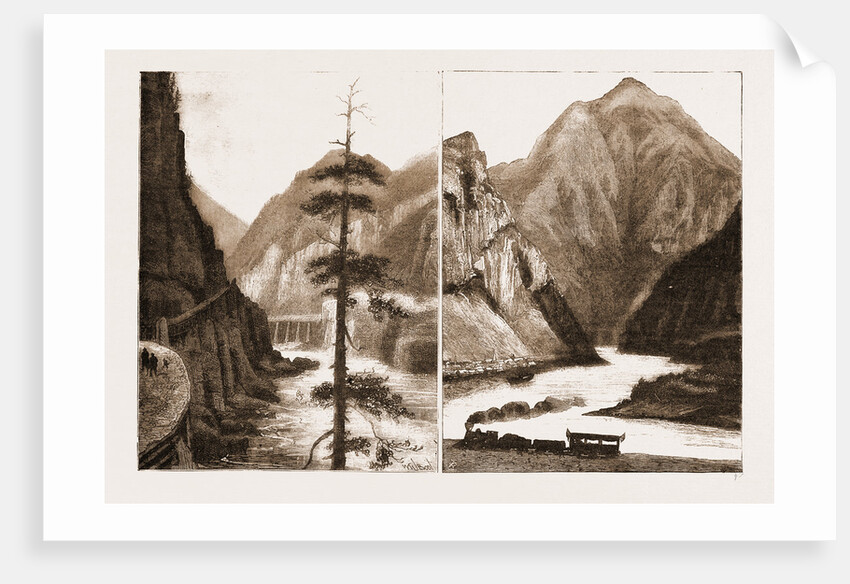 Bridge On The Canadian Pacific Railway, With A Bluff On The Old Waggon Road; Vale by Anonymous