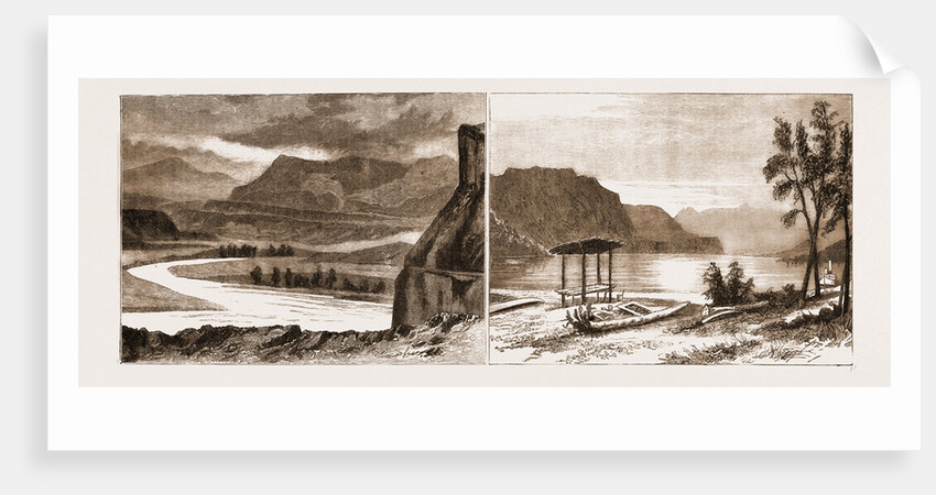 River Terraces On The Thompson River; The Narrows, On An Arm Of The Schuswappe Lake by Anonymous
