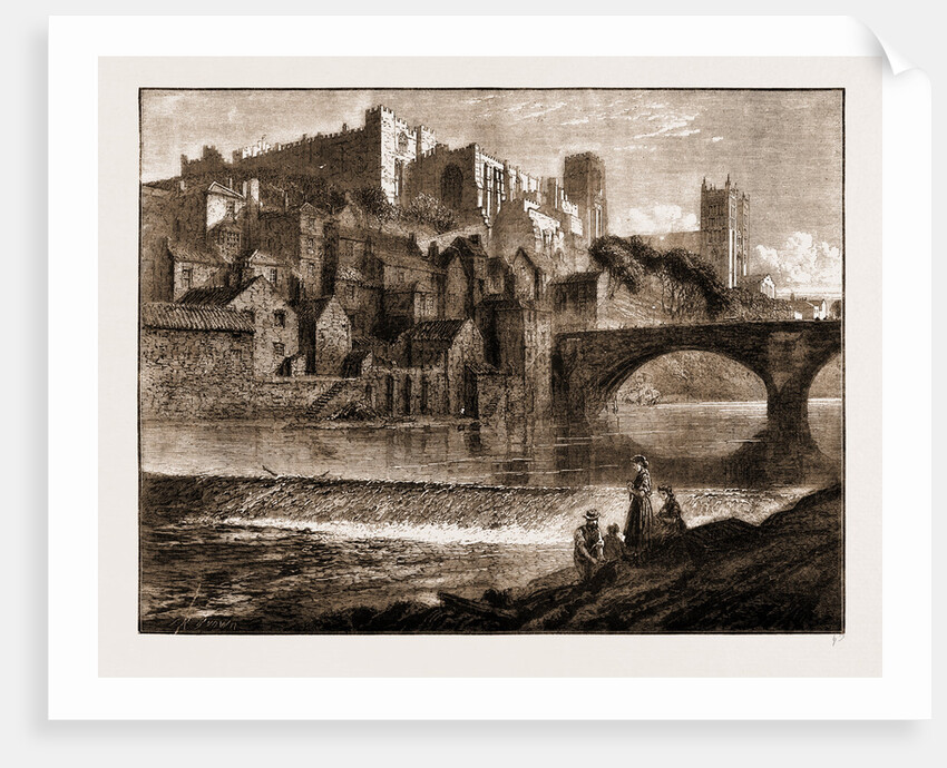 The Castle And Cathedral, And Framwellgate Bridge Over The Wear by Anonymous