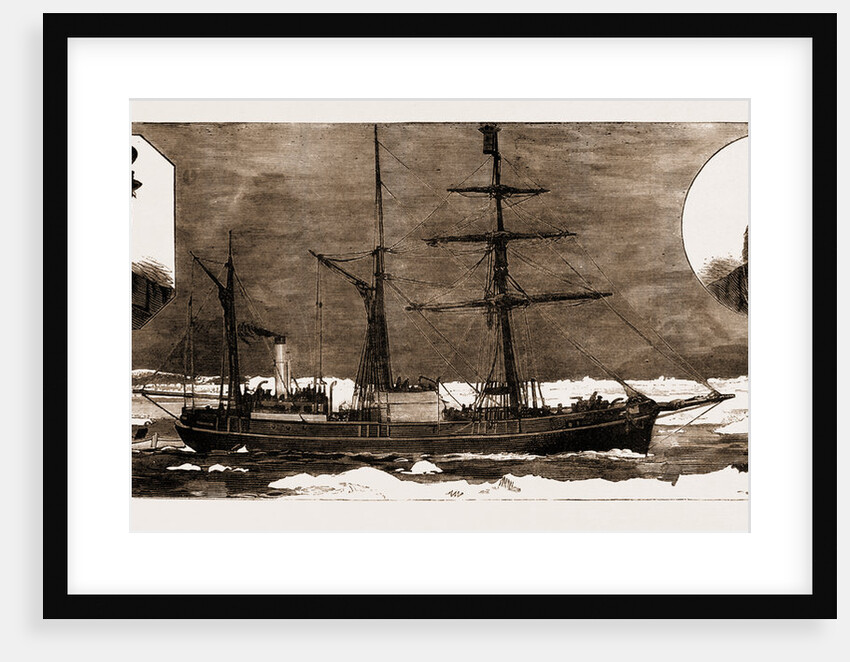 The Danish Nort-polar Expedition: The djimphna, 1883; Lieutenant Hovgaard by Anonymous