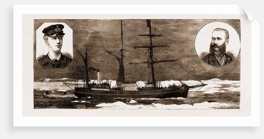 The Danish Nort-polar Expedition: The djimphna, 1883; Lieutenant Hovgaard by Anonymous