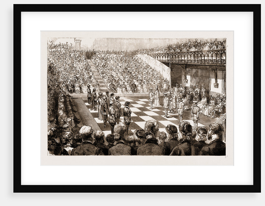 Chess With Living Pieces: A Match At The Guildhall, Winchester by Anonymous