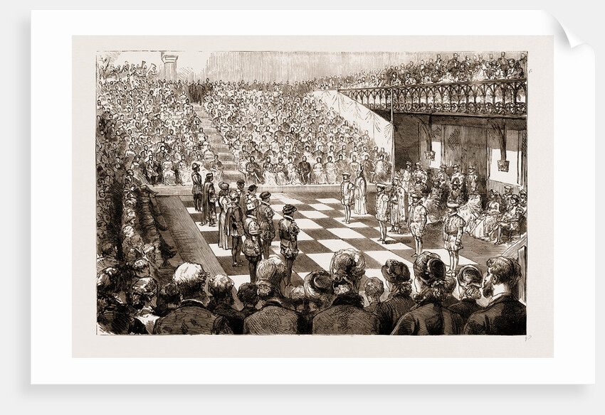 Chess With Living Pieces: A Match At The Guildhall, Winchester by Anonymous