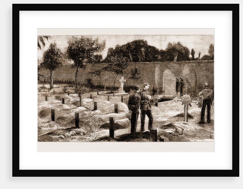 The Recent War In Egypt: Graves Of Coldstream Guards At Alexandria, 1883 by Anonymous