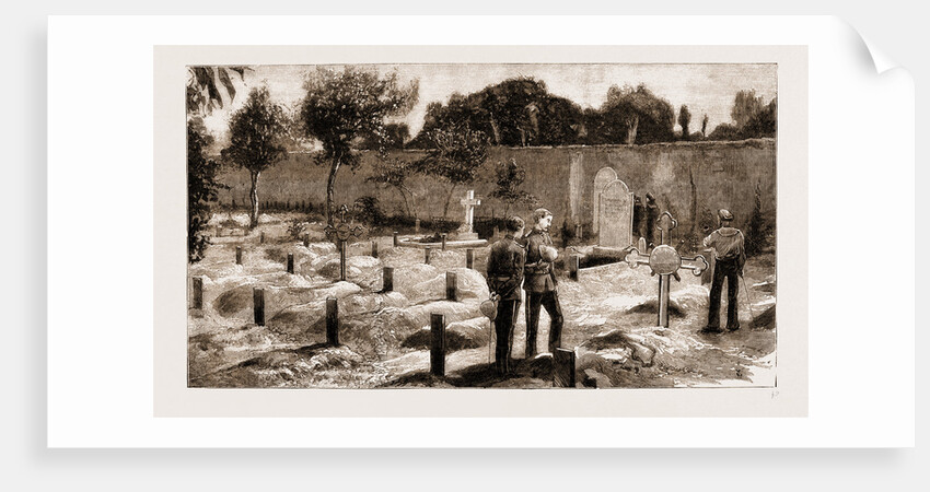 The Recent War In Egypt: Graves Of Coldstream Guards At Alexandria, 1883 by Anonymous