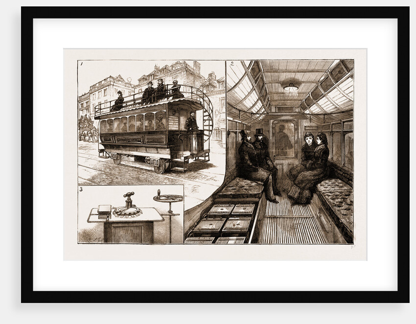 The New Electric Tramcar At Kew Bridge, London by Anonymous