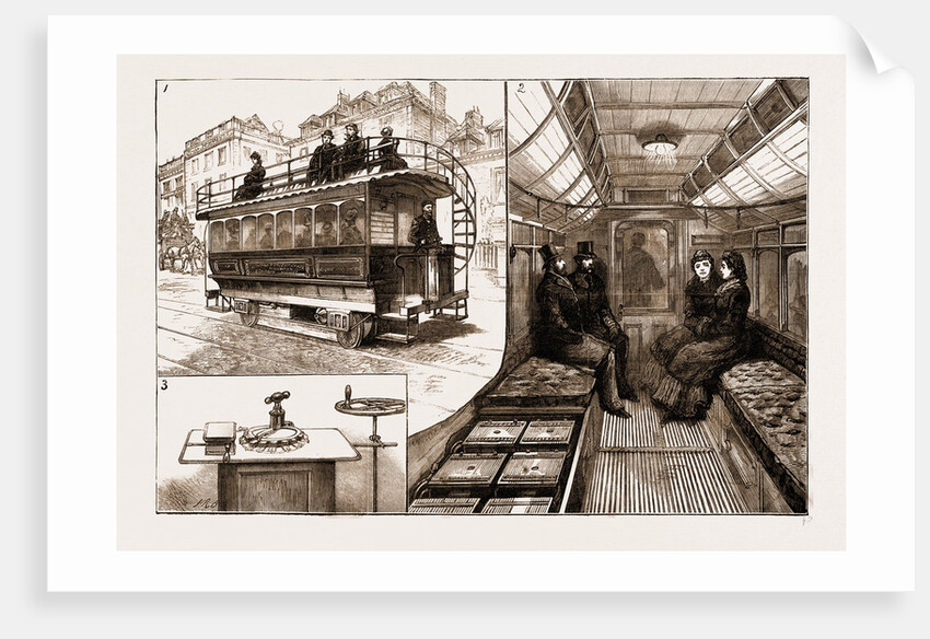 The New Electric Tramcar At Kew Bridge, London by Anonymous