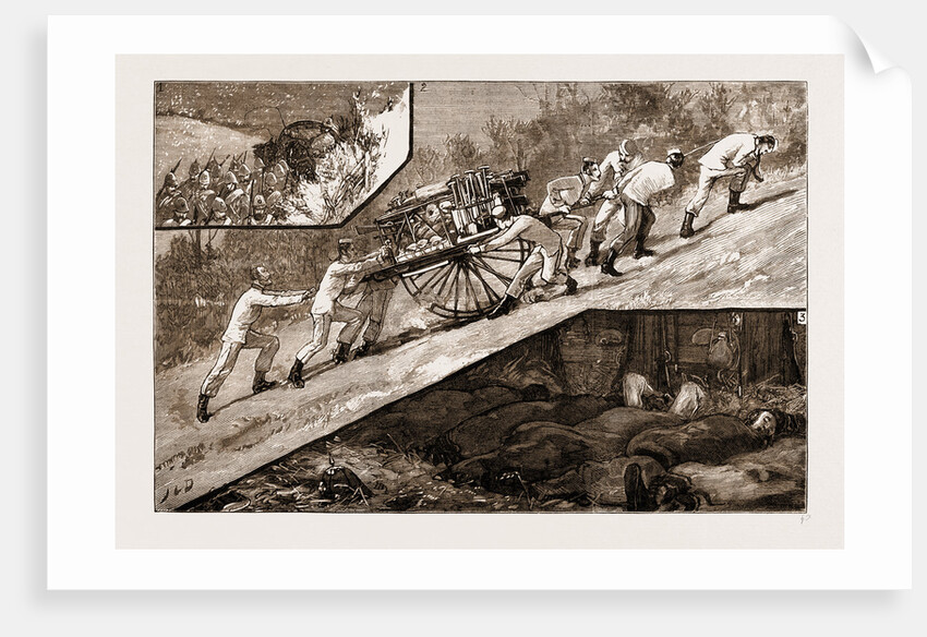 The Volunteer Review At Brighton: The March Down Of The Baggage Guard Of The Artists' Corps (20th Middlesex), 1883 by Anonymous