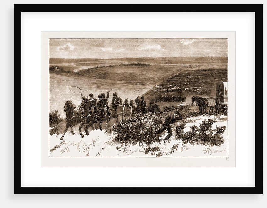The Honourable Artillery Company Going Into Action On The Downs On Easter Monday, Brighton by Anonymous