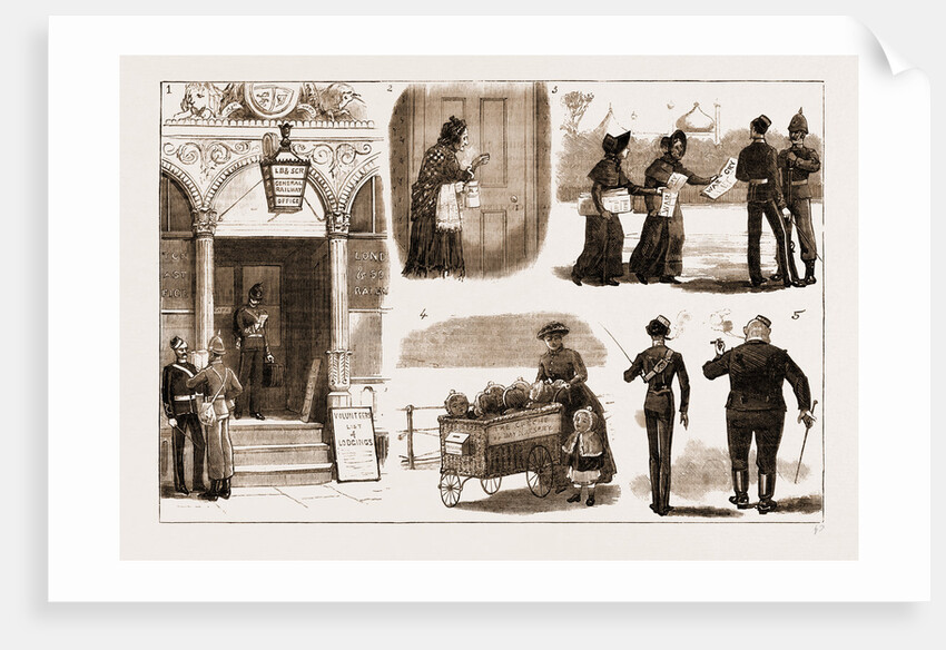 The Volunteer Review At Brighton, Sketches In The Town by Anonymous