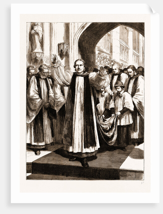 The Enthronement Of The New Primate In Canterbury Cathedral, UK by Anonymous
