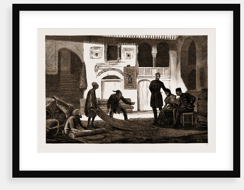 The Carpet Bazaar, Cairo by Anonymous
