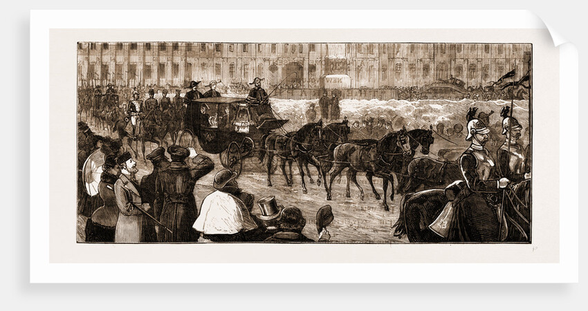 The Approaching Coronation Of The Czar Of Russia, The Imperial Insignia Being Taken From The Winter Palace by Anonymous