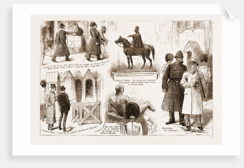 The Dynamite Plot: Sentries At The London Public Buildings, UK by Anonymous