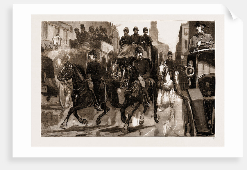 The Dynamite Plot: The Fenian Prisoners Being Escorted From Bow Street Police Station To Millbank Prison, UK by Anonymous