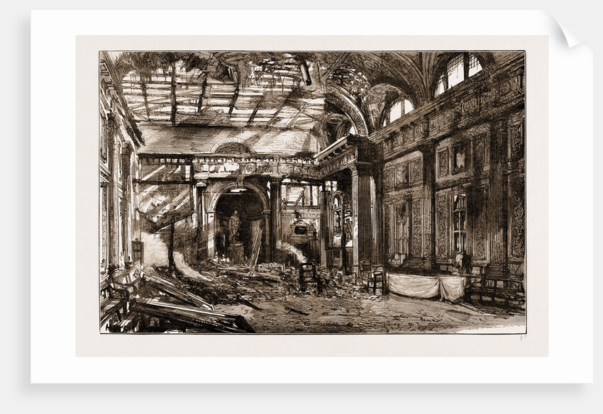 The Disastrous Fire At Freemasons' Hall, Great Queen Street: The Scene Of The Conflagration by Anonymous