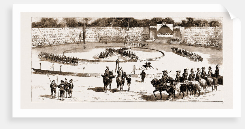 Tournament At Rome In Honour Of The Duke Of Genoa And His Bride, The Princess Isabella Of Bavaria by Anonymous