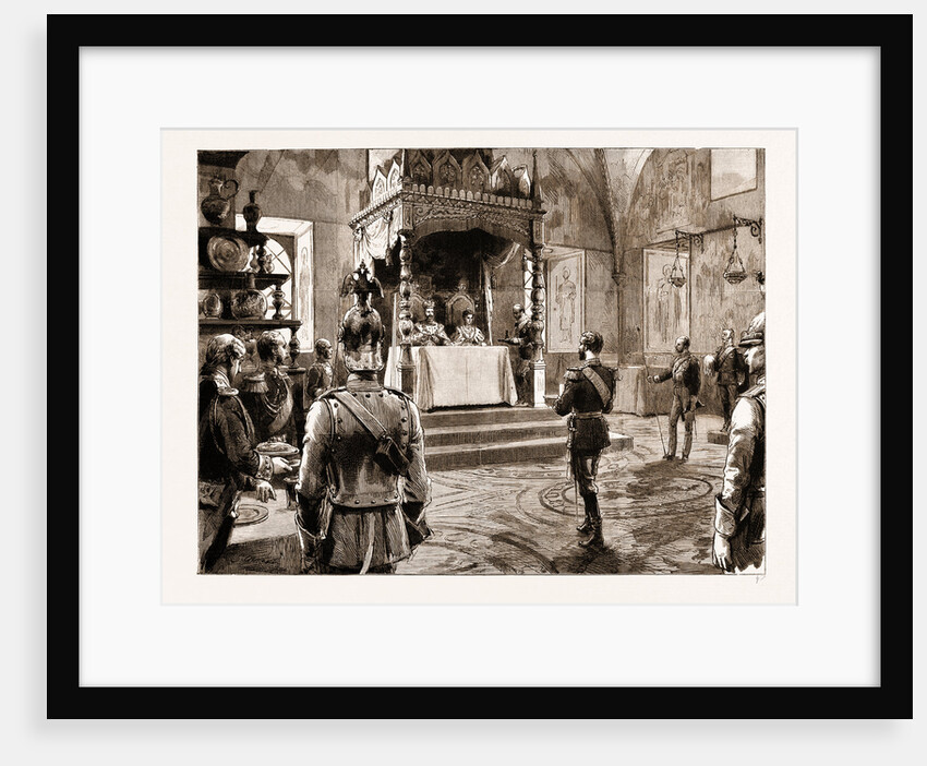 The Coronation Of The Czar Of Russia: The Czar And Czarina Dining In State In The Granovitaja Palata, The Kremlin by Anonymous