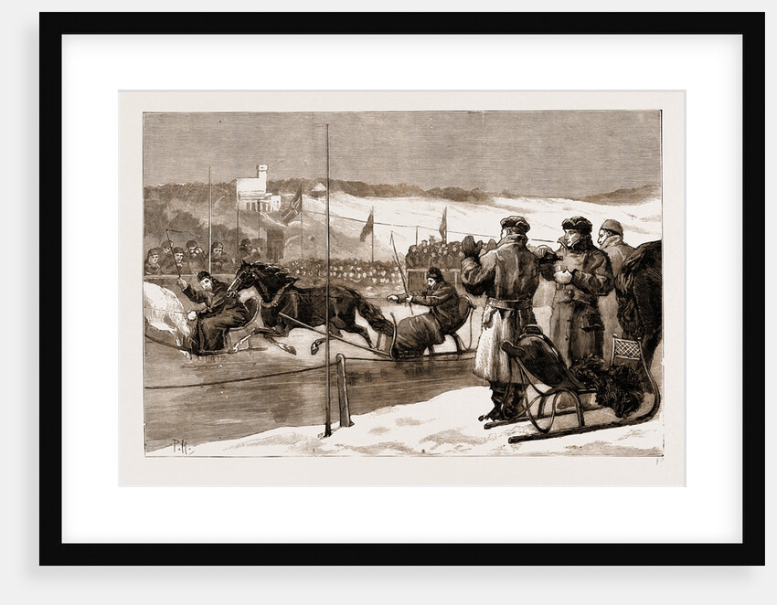 Winter Sports In Norway: Sledge Races, 1883 by Anonymous