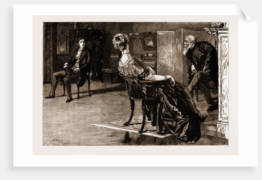 Thirlby Hall, Drawn By William Small, 1883; Lady Constance Looked Me Full In The Face, And Laughed, And Then The Stranger Laughed Too. by Anonymous