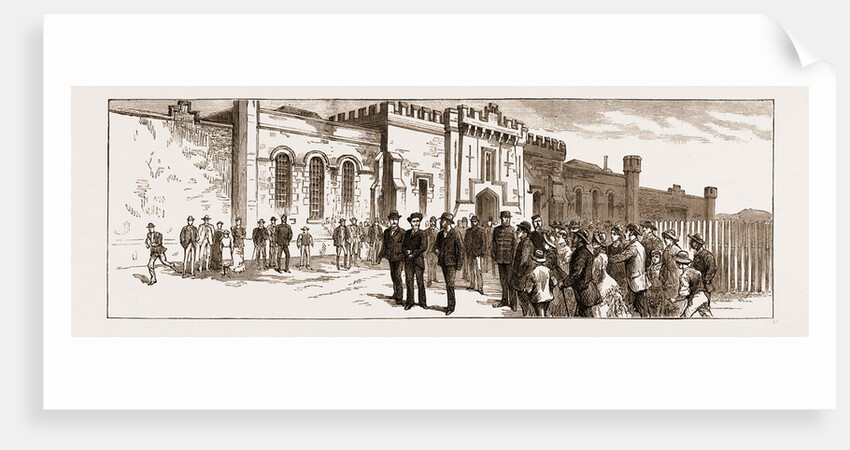 The Assassination Of Carey, Arrest Of O'Donnell At Port Elizabeth: O'donnell Leaving The Prison For The Court House, 1883 by Anonymous