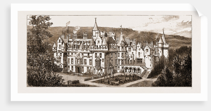 Cortachy Castle, Forfarshire, Scotland, UK, Seat Of The Earl Of Airlie, Destroyed By Fire, Sept. 14, 1883 by Anonymous