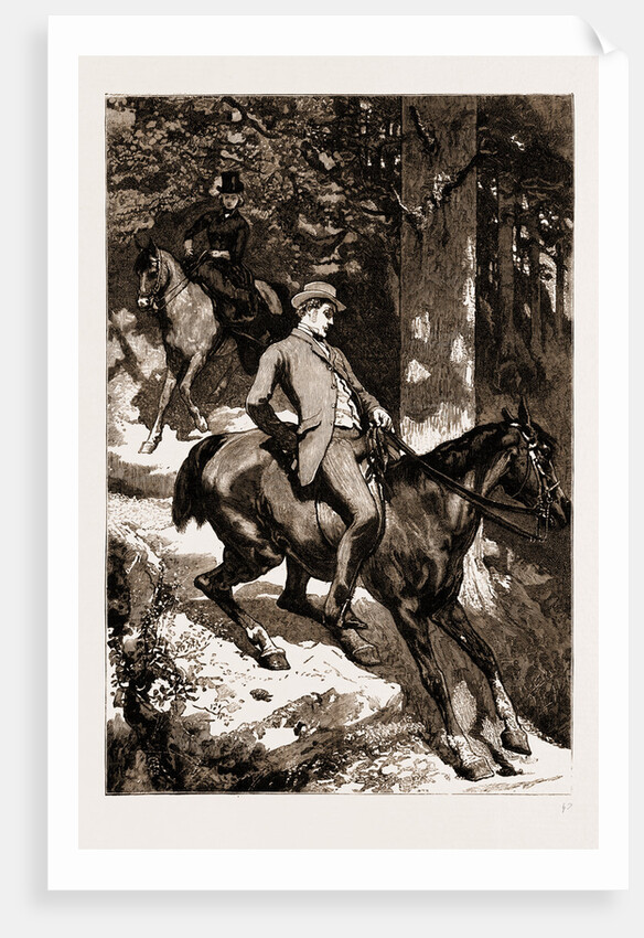 Thirlby Hall; In Spite Of All My Entreaties She Did Ride Down by William Small
