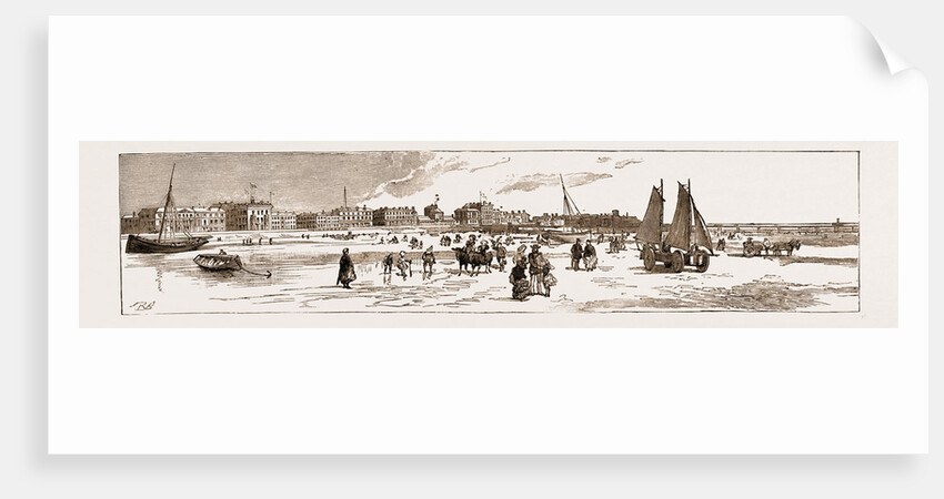 Southport From The Sands, UK, 1883 by Anonymous