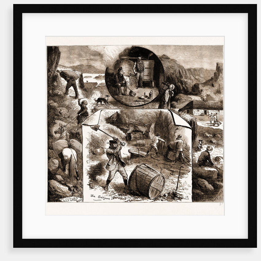 Smuggling In The Highlands: The Capture Of An Illicit Whisky Still, UK, 1883 by Anonymous