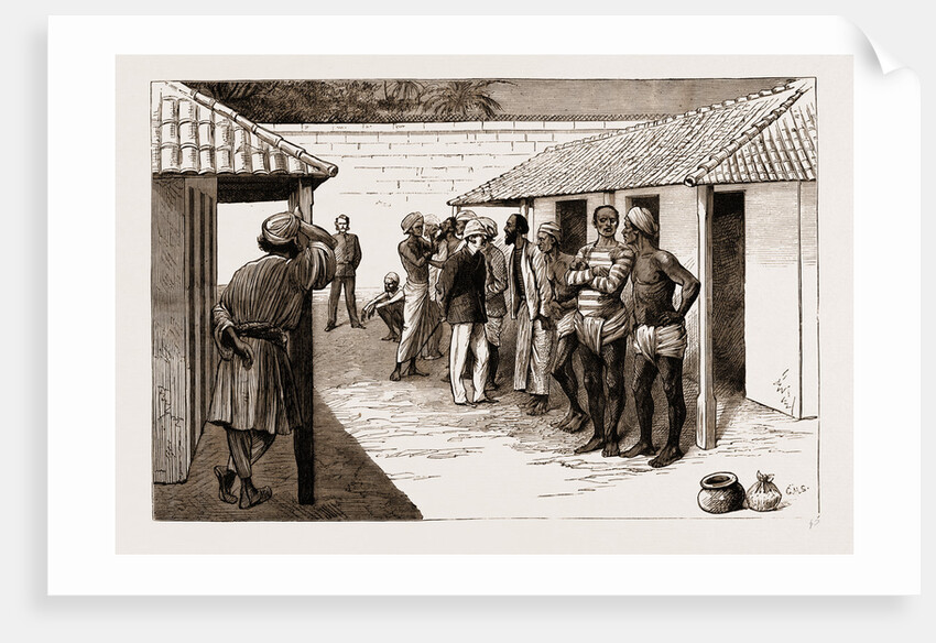 The Doctor's Prison Parade, Ceylon, Sri Lanka, 1883 by Anonymous