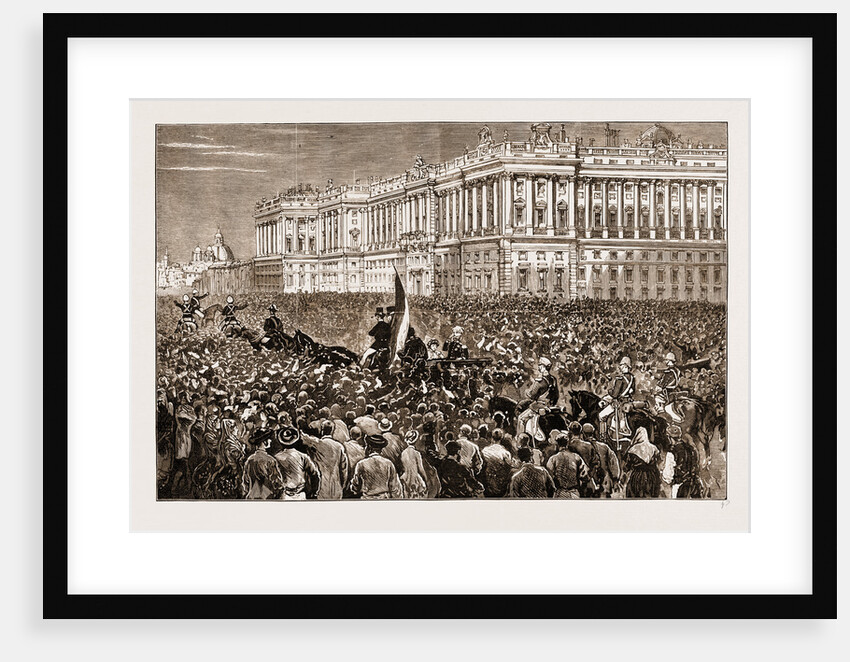 France And Spain: The Reception Of King Alfonso At The Royal Palace, Plaza Del Oriente, Madrid, On His Return From Paris, 1883 by Anonymous